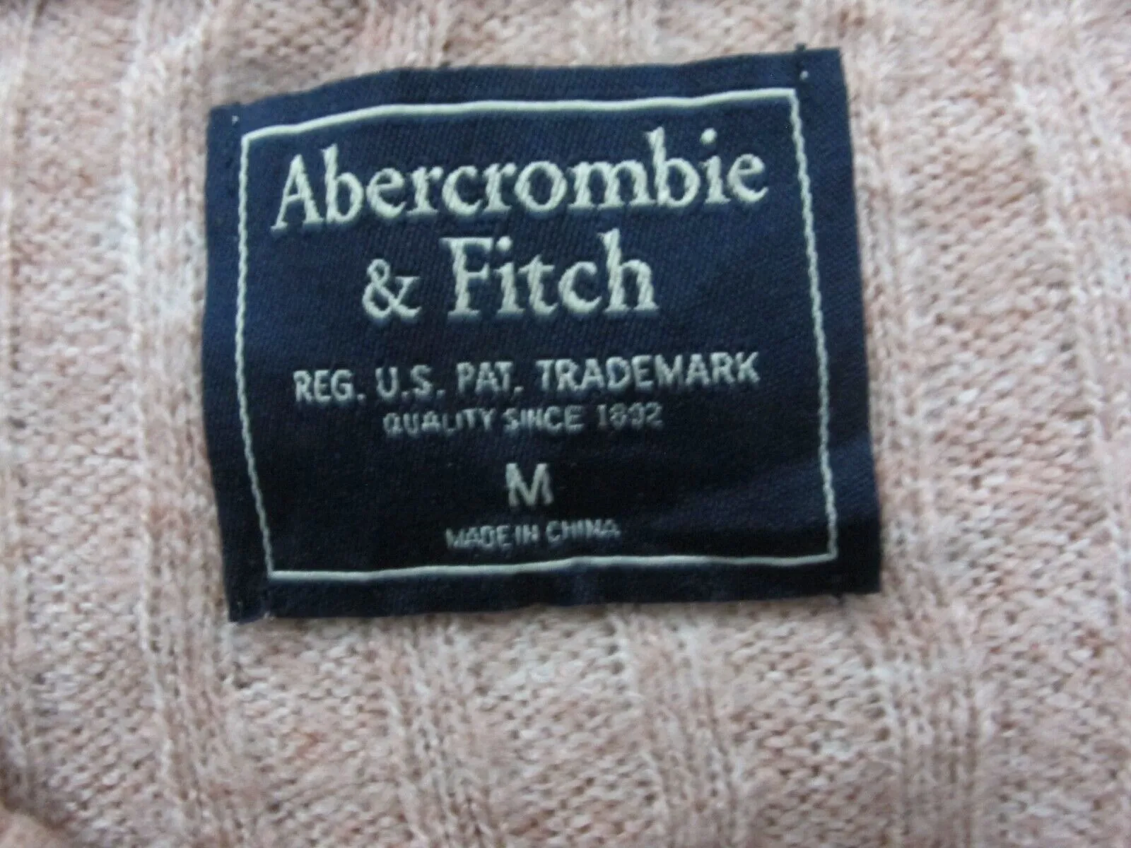Abercrombie & Fitch Women Pullover Sweater Knitted Long Sleeves Pink Size Medium