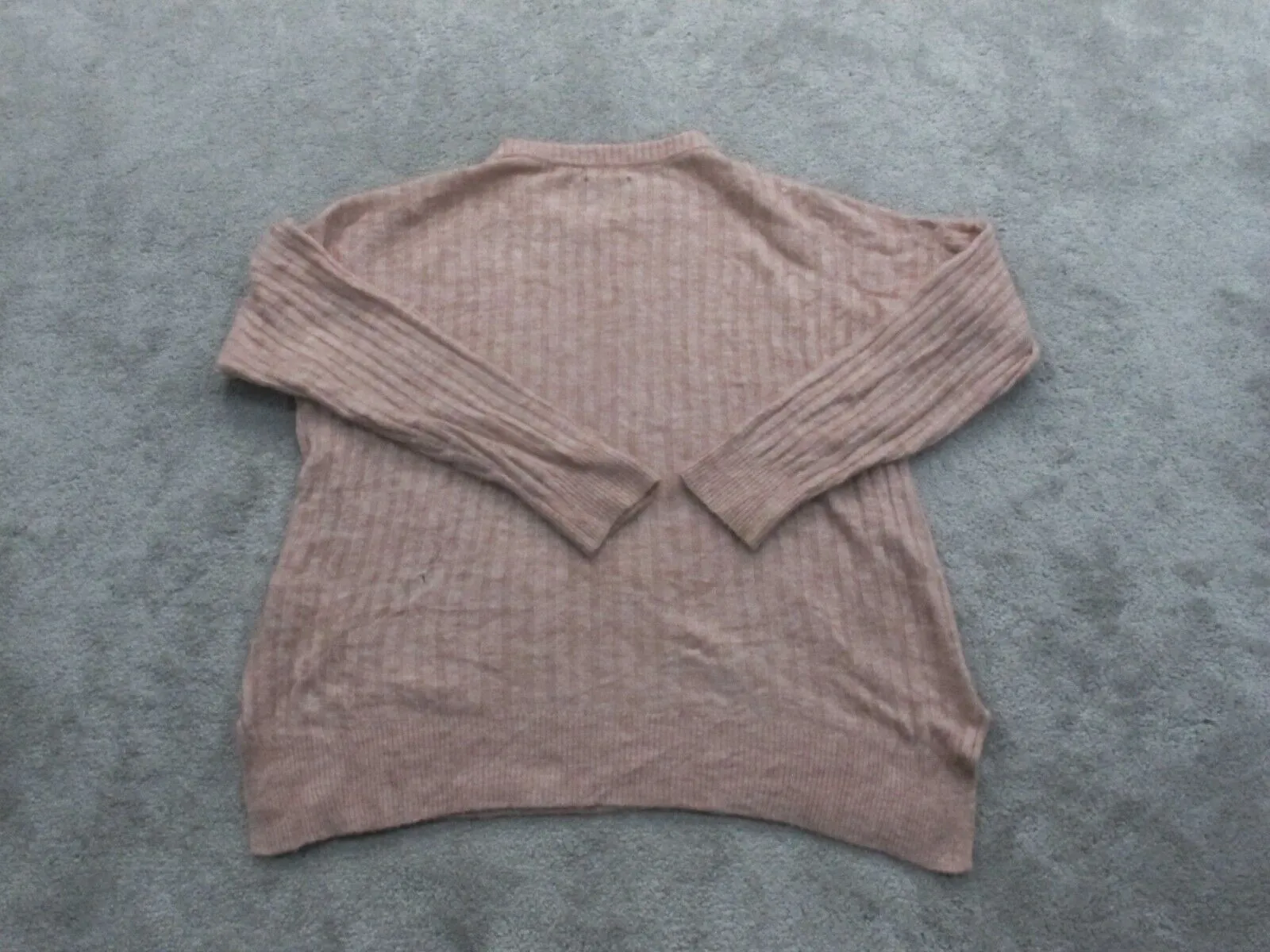 Abercrombie & Fitch Women Pullover Sweater Knitted Long Sleeves Pink Size Medium