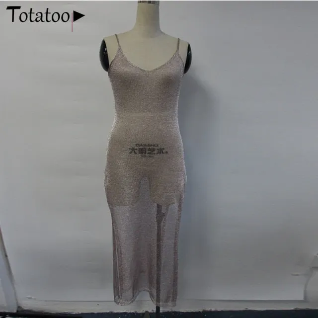 Backless Knitted Summer Long Sleeve Open Back See Through Beach Cover Mini Dress Clubwear
