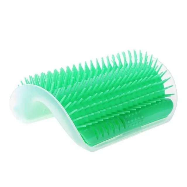 Cat Corner Brush: Easy Grooming and Massage for Your Feline Friend!