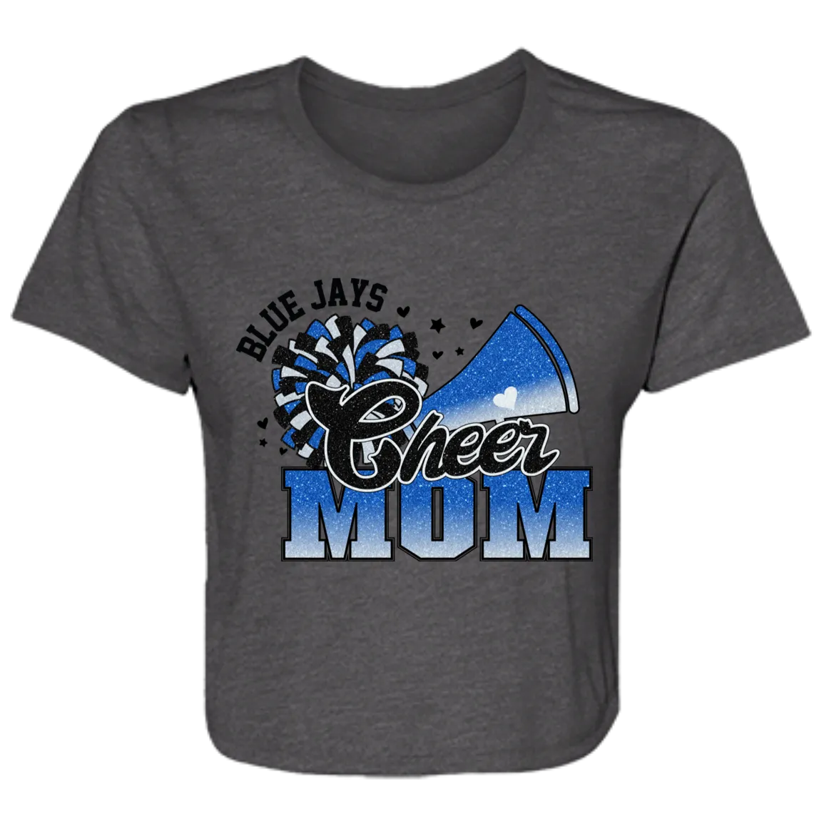 Cheer Mom B8882 Ladies' Flowy Cropped Tee