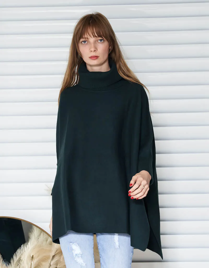 Cowl Neck Oversized Knit Pullover
