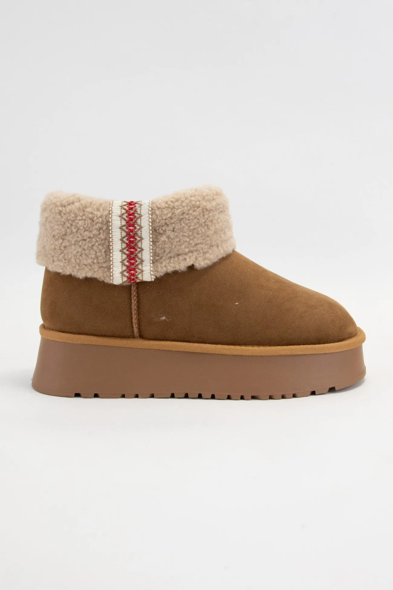 Cozy Shearling-Lined Slip-On Ankle Boots