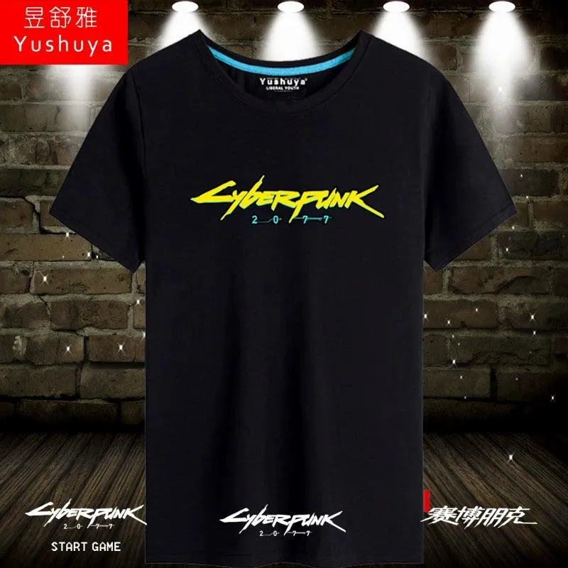 CYBERPUNK 2077 Men Women Clothes Short Sleeve T-Shirt