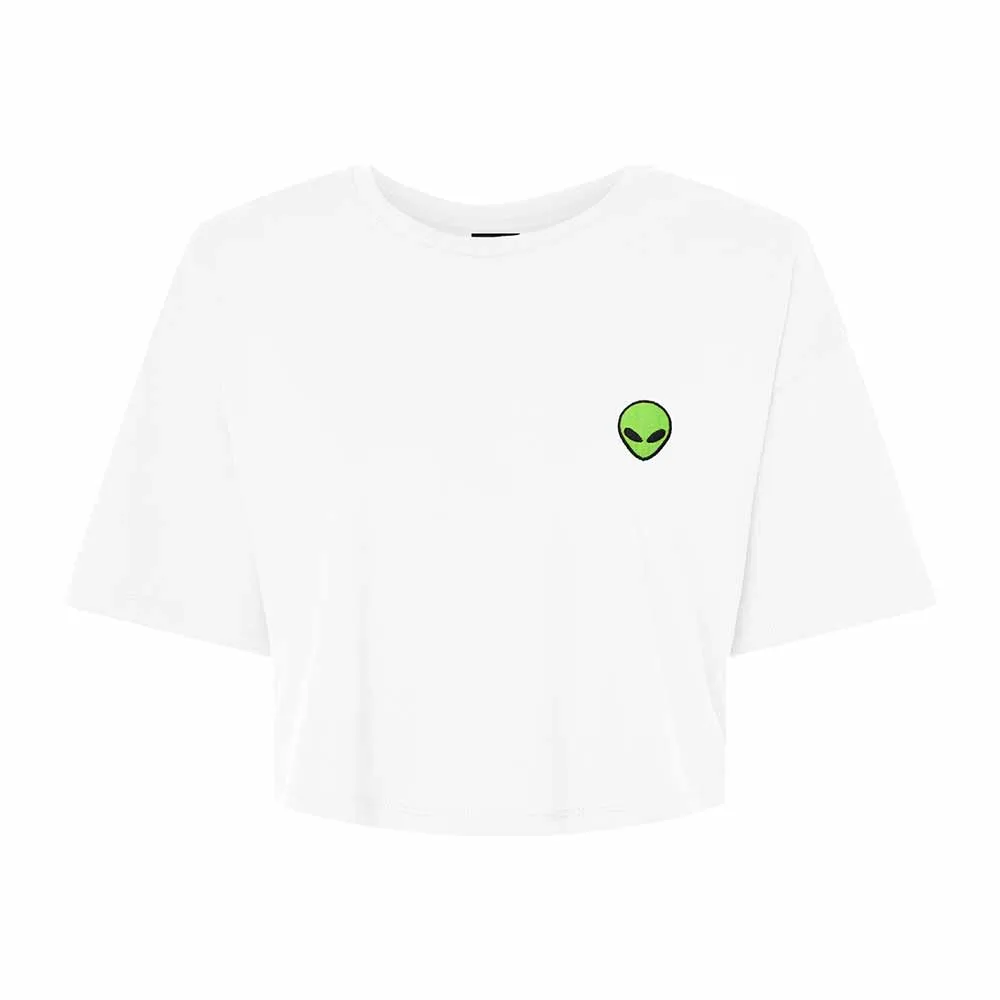 Dalix Alien Womens Flowy Cropped Tee
