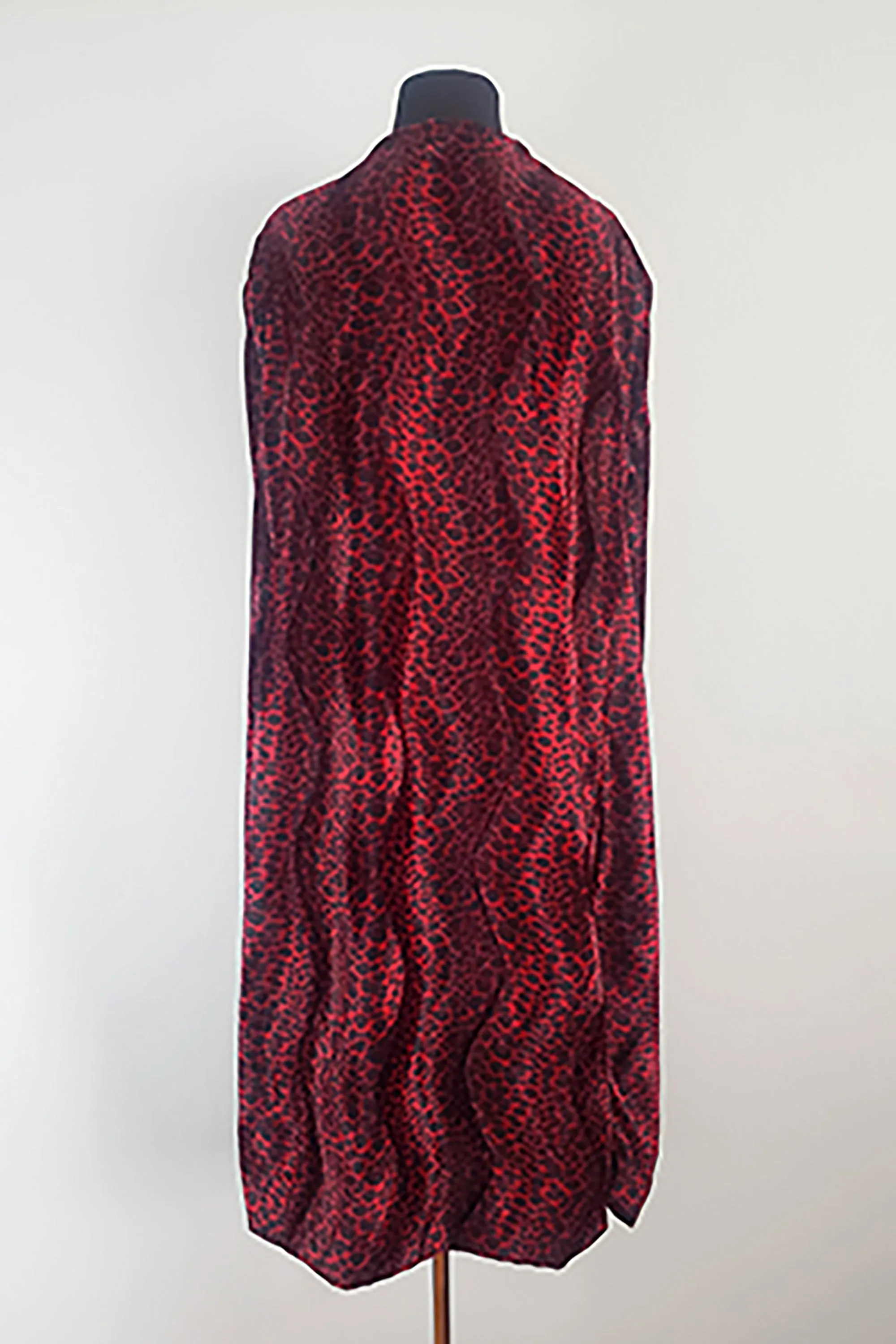 Dietrich Cape in Red/Black Leopard
