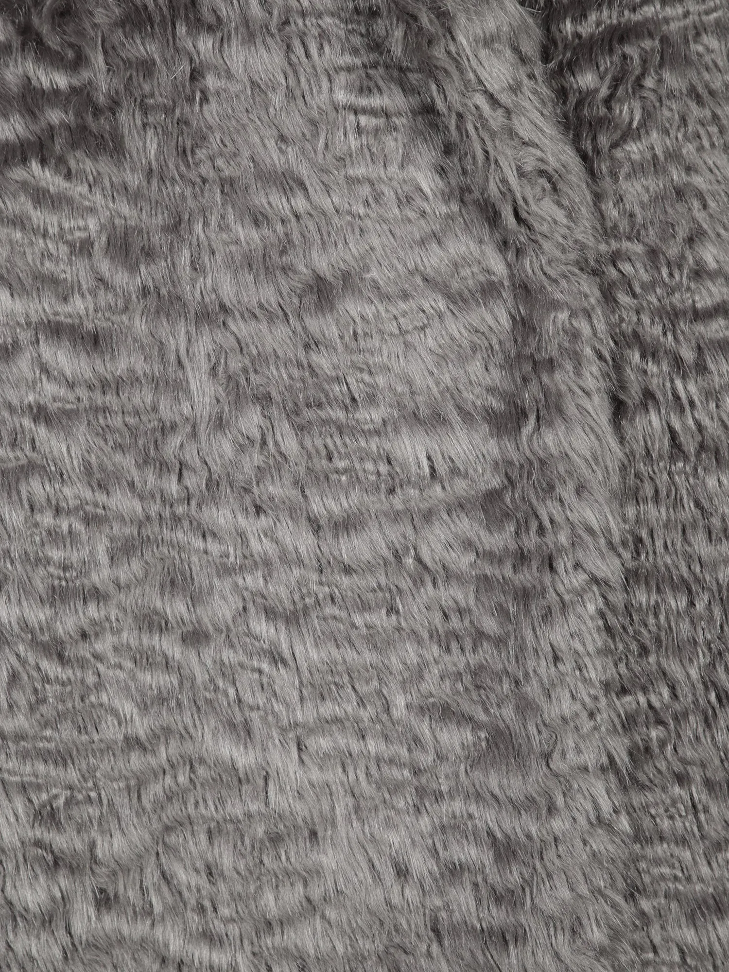 Grey Faux Fur Coat