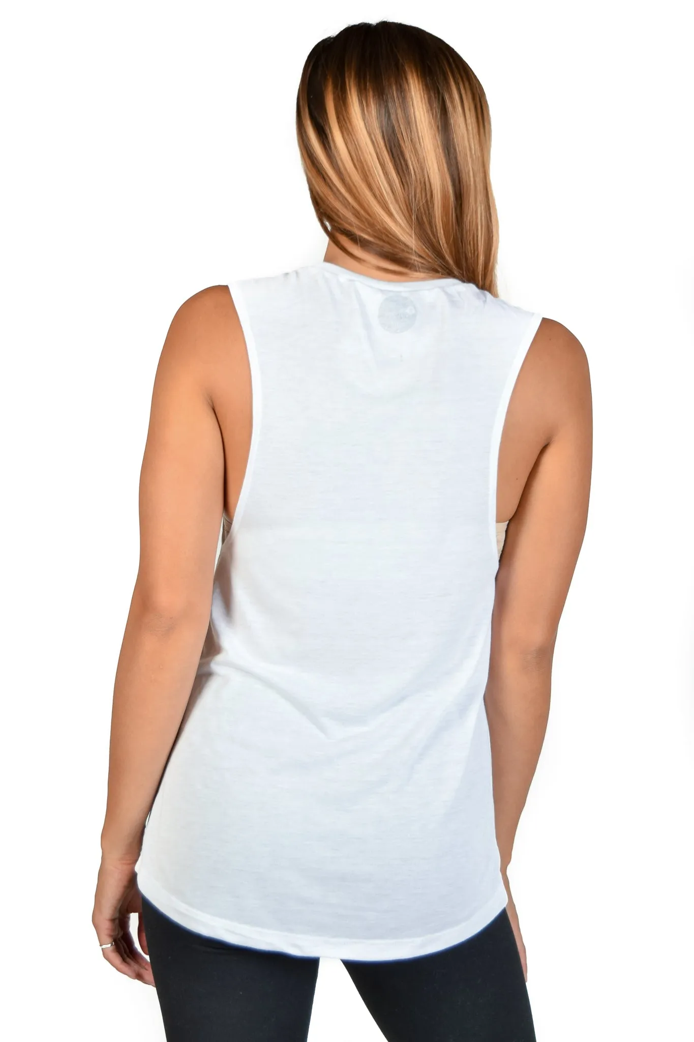 Hanuman Savasana FLOWY SCOOP BOYFRIEND TEE