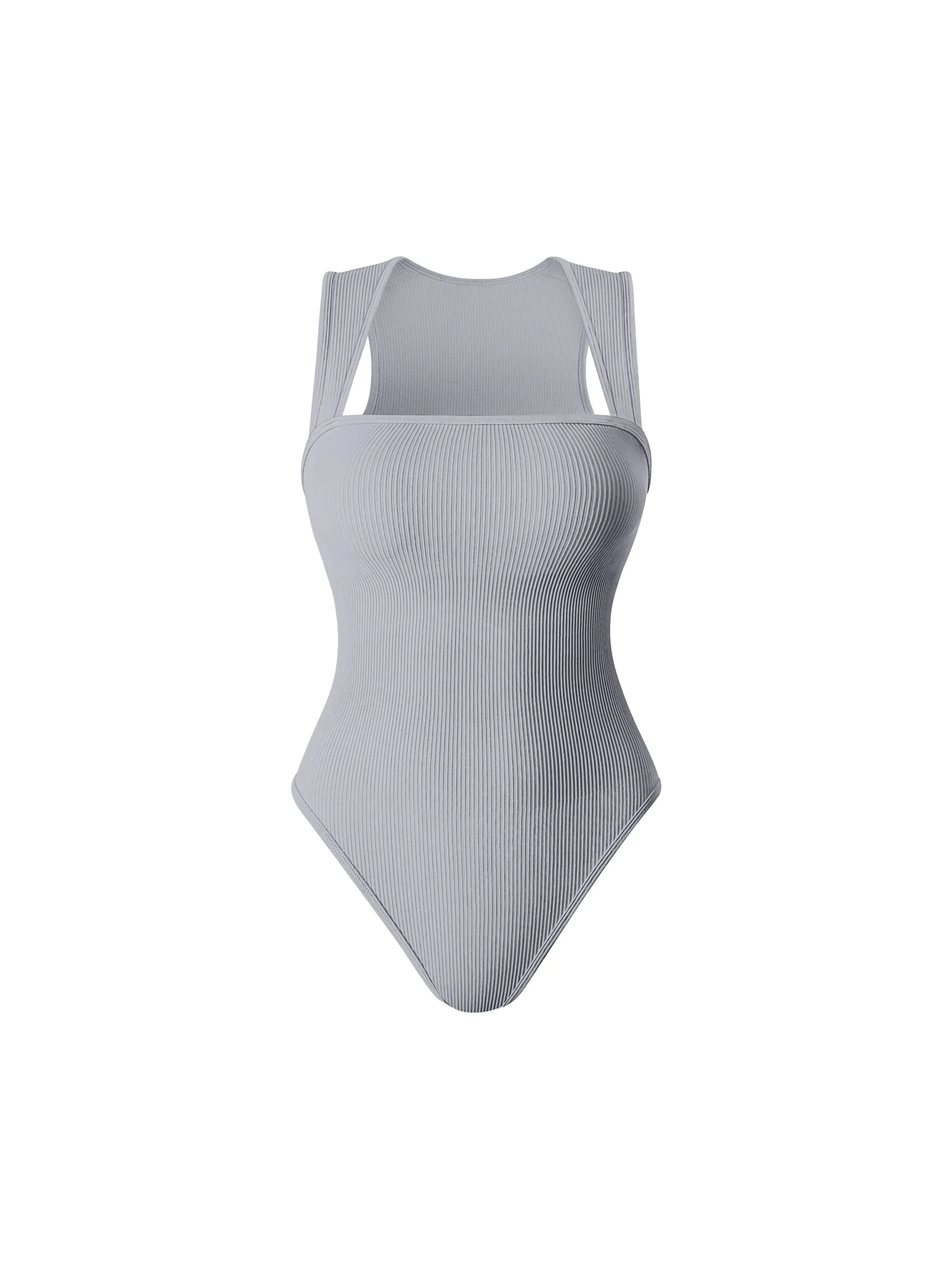 🔥HOT SALE 49% OFF🔥Racerback Wide Shoulder Straps Seamless Bodysuit