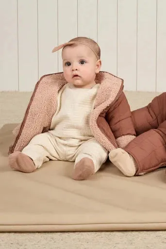 kids shearling zip jacket