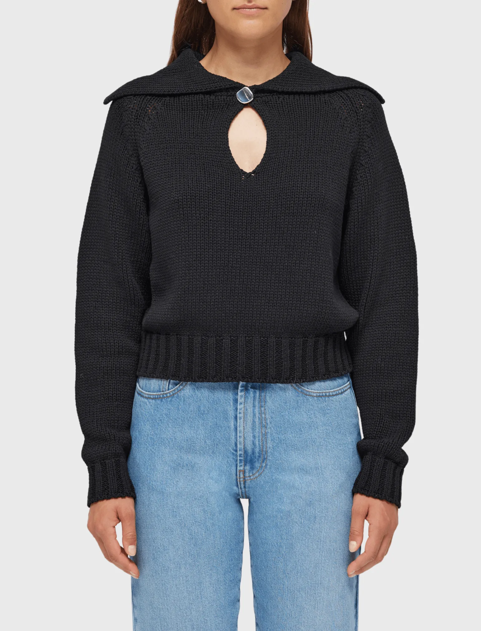 Knit Polo Pullover