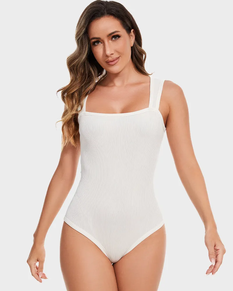 💥Last Day Special Sale 49% OFF🔥Racerback Wide Shoulder Straps Seamless Bodysuit