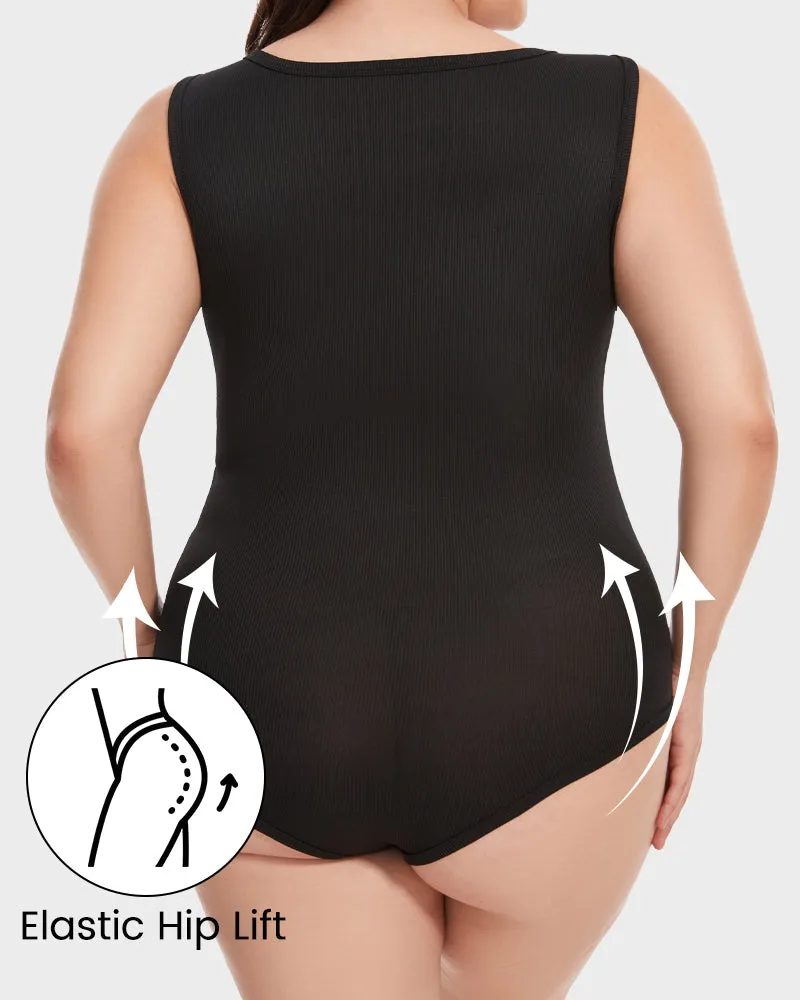 💥Last Day Special Sale 49% OFF🔥Racerback Wide Shoulder Straps Seamless Bodysuit