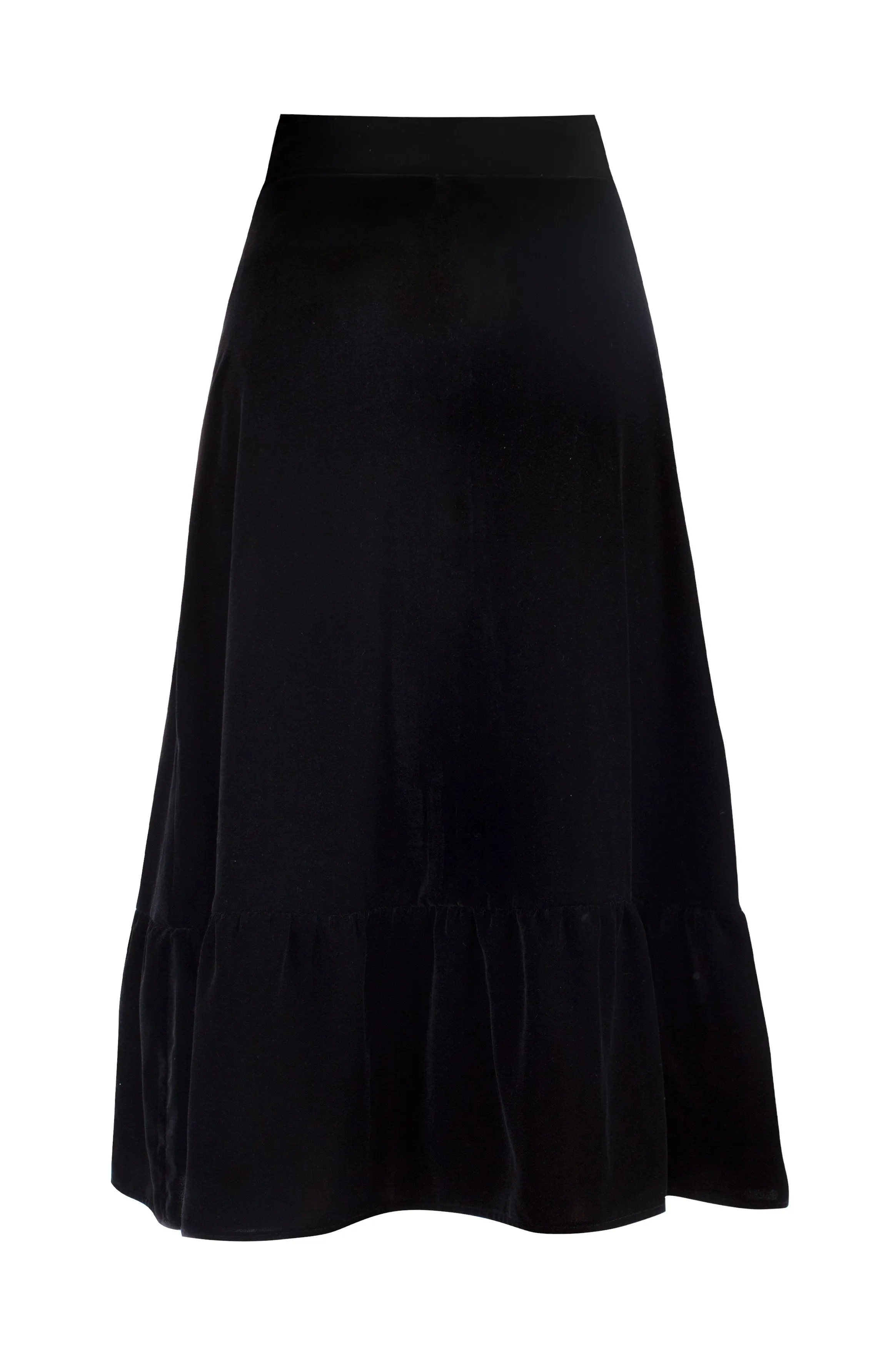 Mahtab Velvet Skirt - Black