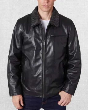 Men's Zipper Leather Jacket