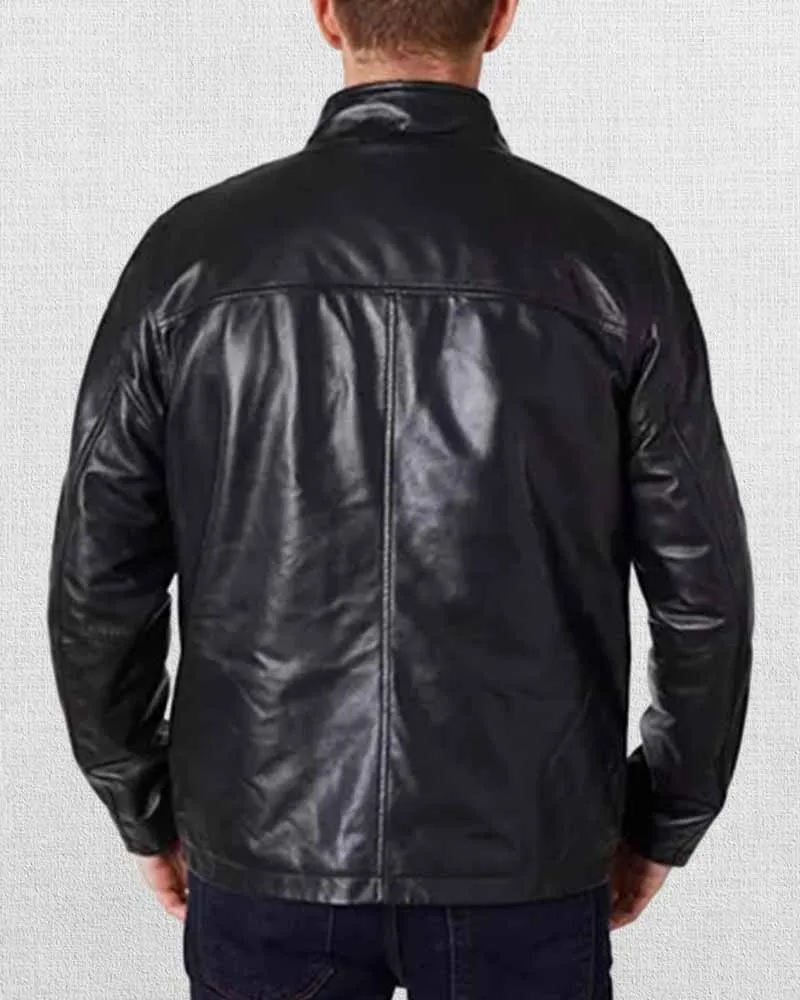 Men's Zipper Leather Jacket