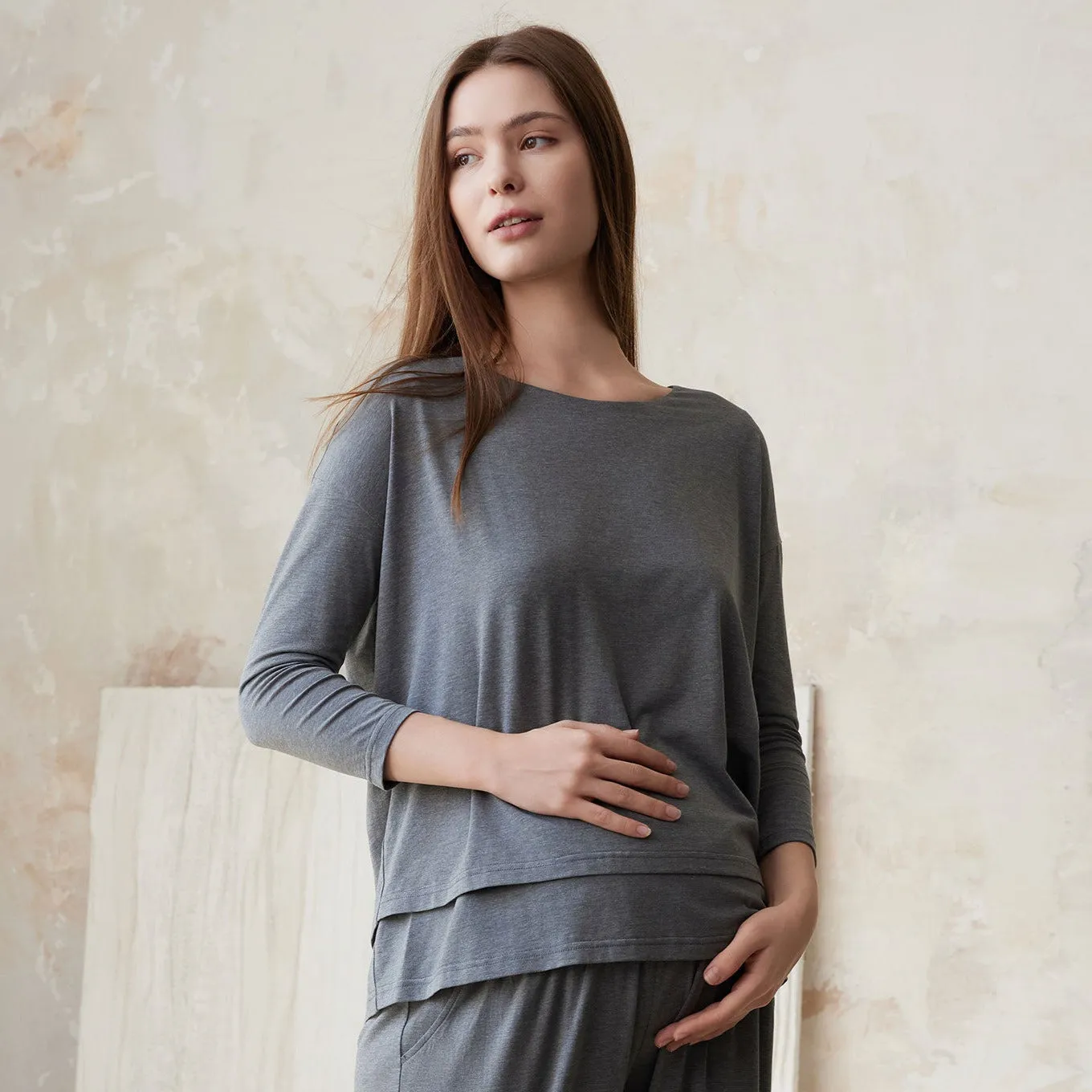 Nest Bump Women's Long Sleeve Nursing T-Shirt