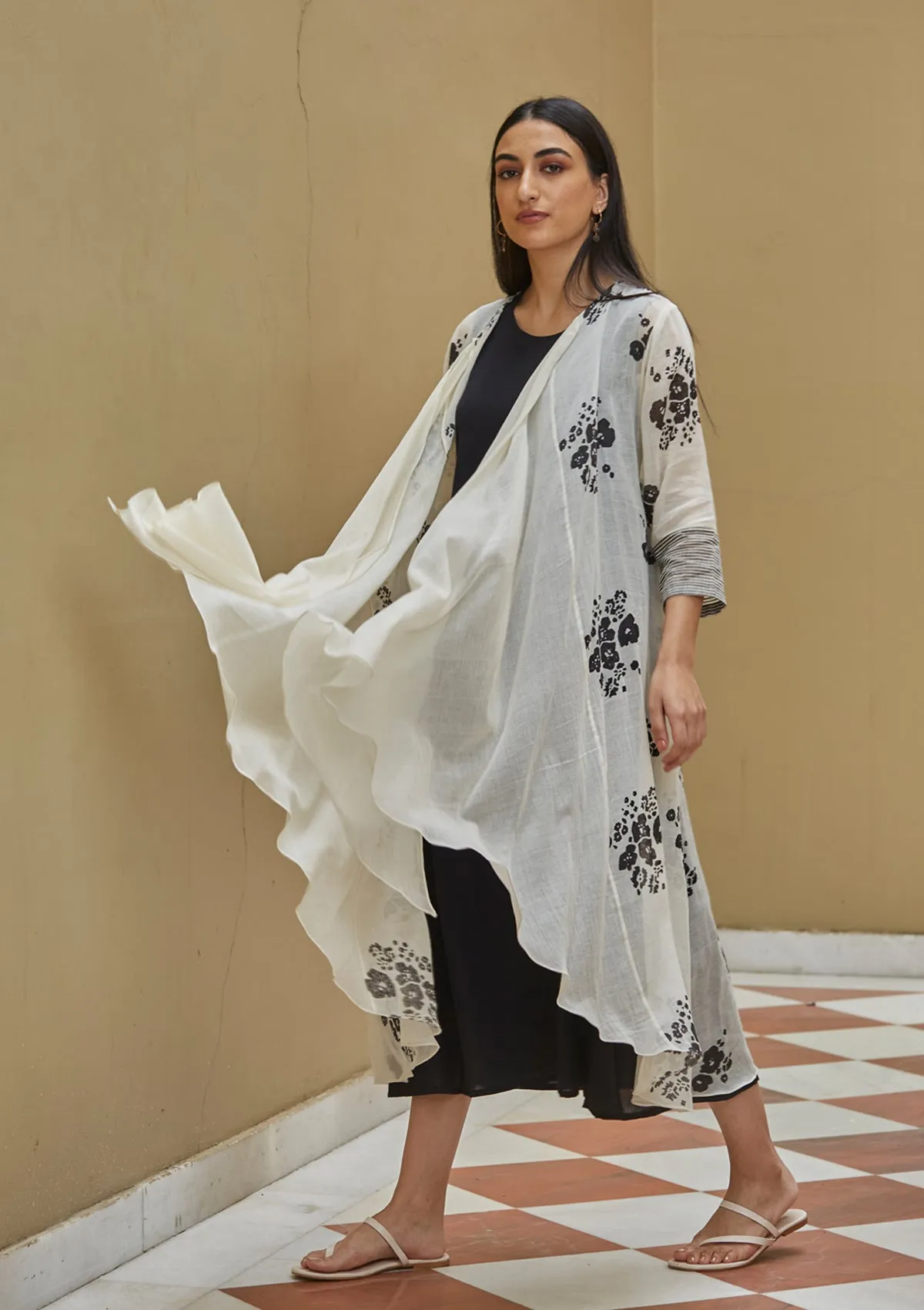 Onyx and Pearl Jacket Set