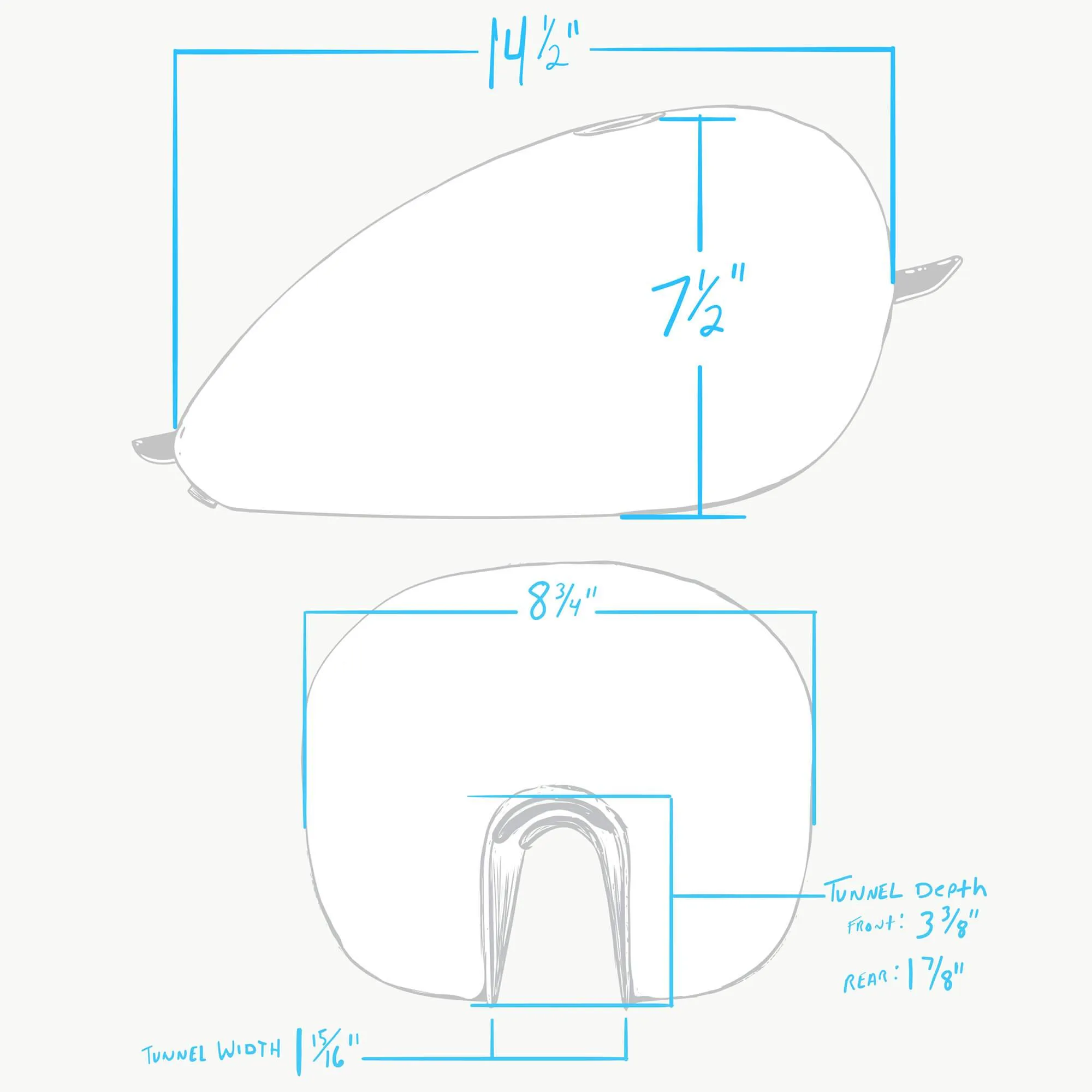 P-Nut Mid-Tunnel Gas Tank 1.8 gallon