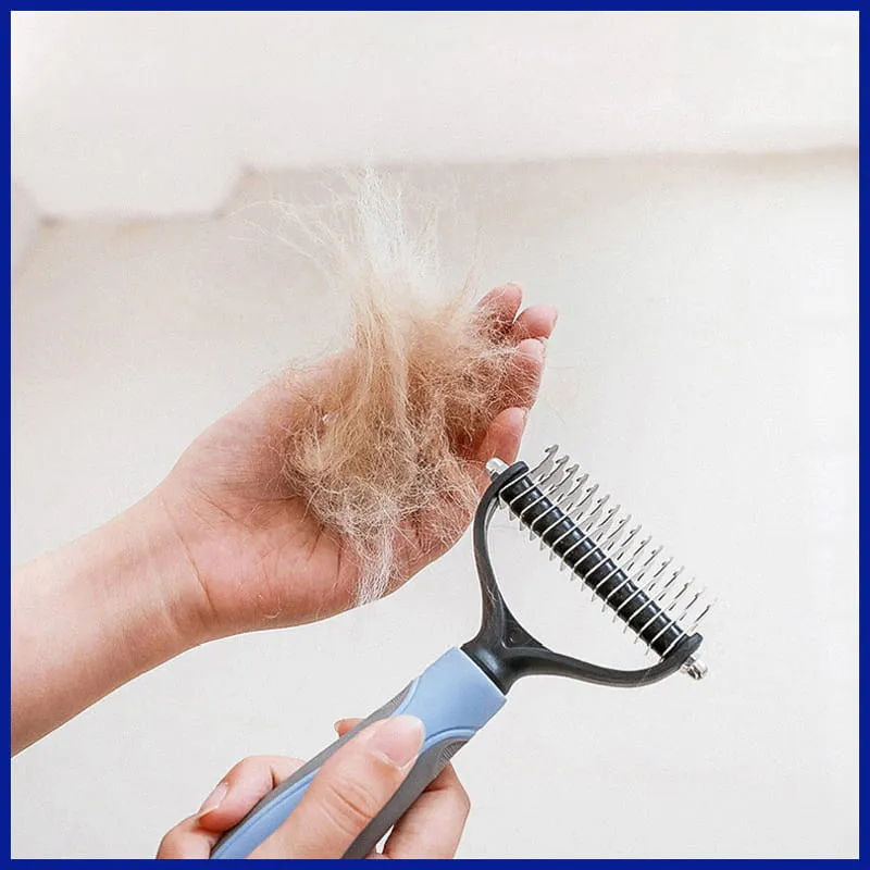 Pet Fur Grooming Comb: Knot-Free Coats for Dogs & Cats