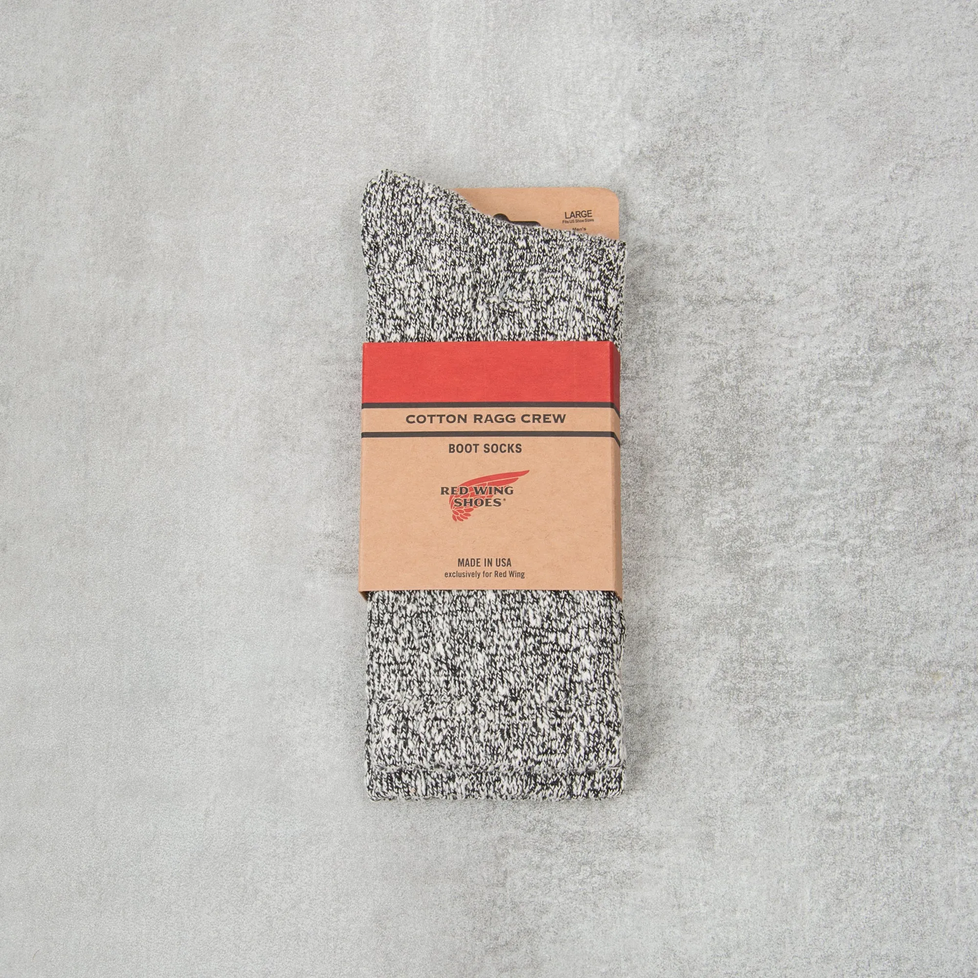 Red Wing Ragg Sock - Black / White