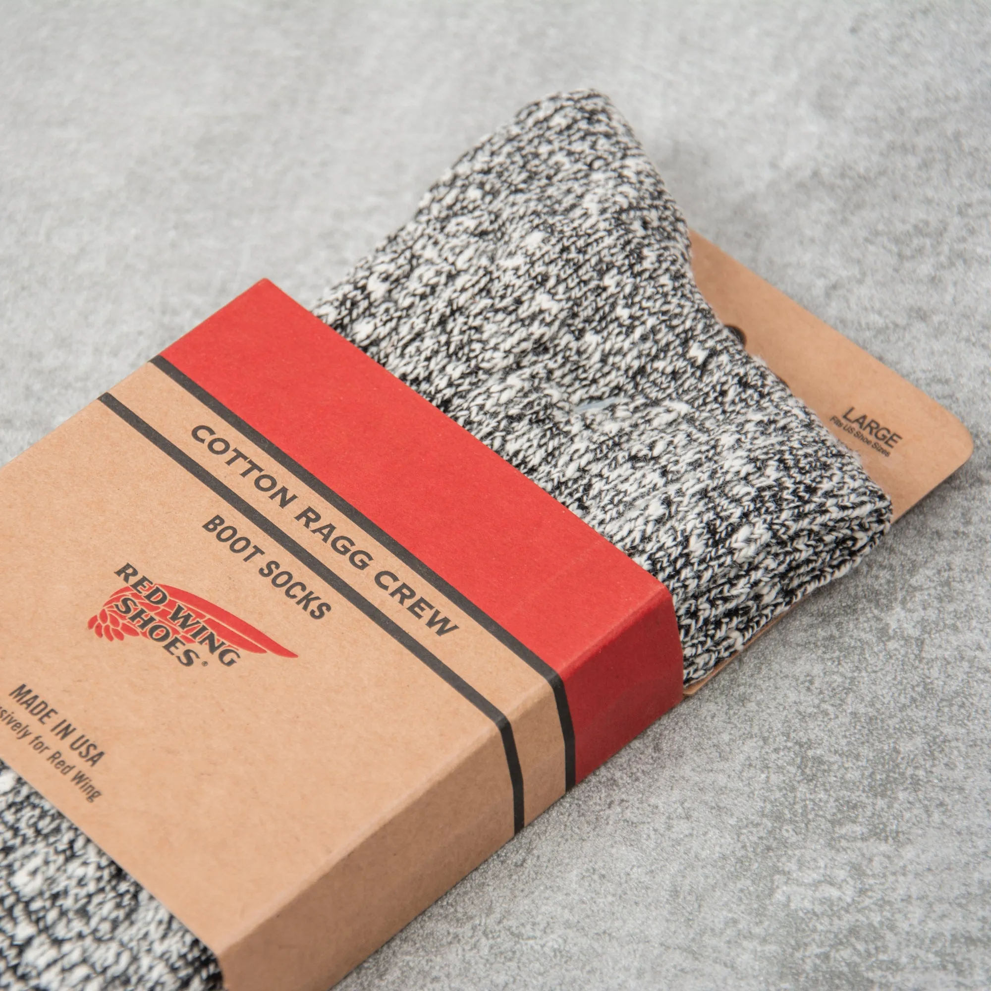 Red Wing Ragg Sock - Black / White