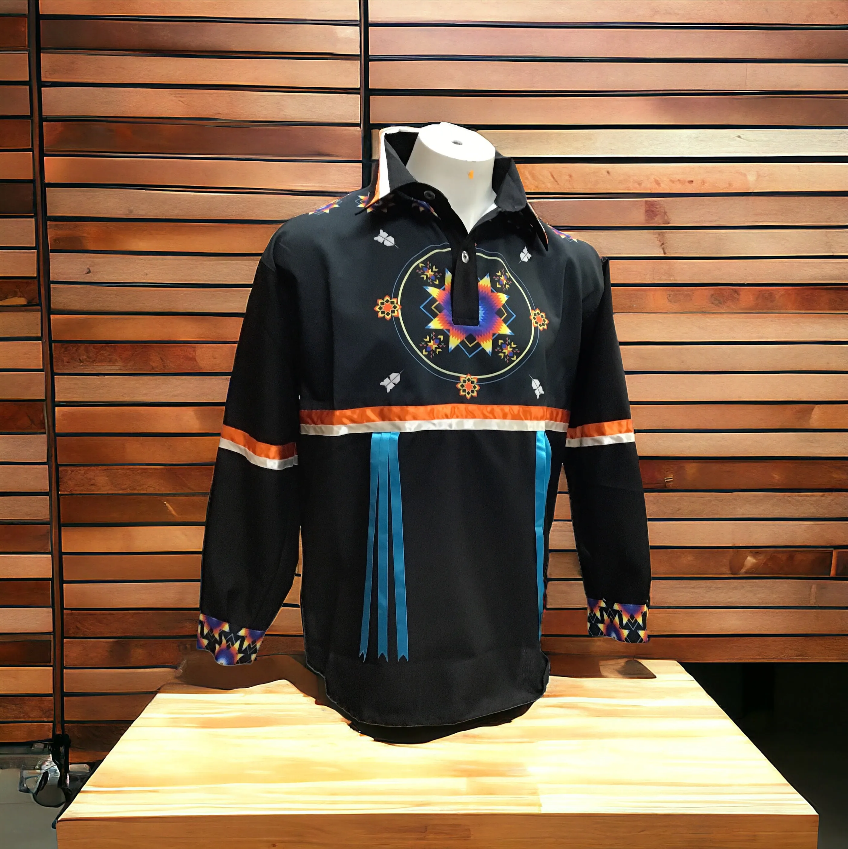 Ribbon Shirt ( Red and Black )