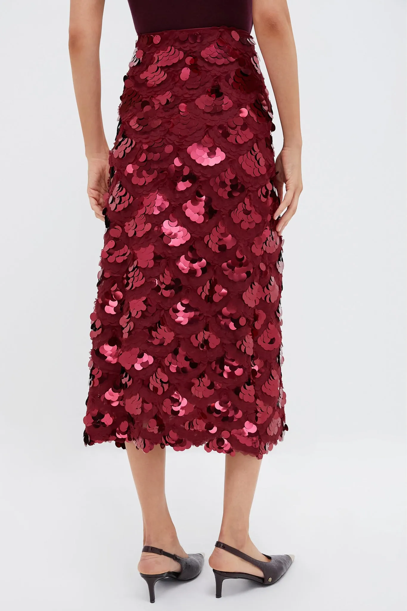 Ruby Paillette Mona Maxi Skirt