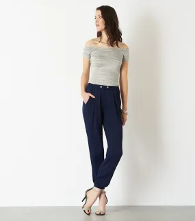 Sacha Soft Pant with Snaps PEACOAT