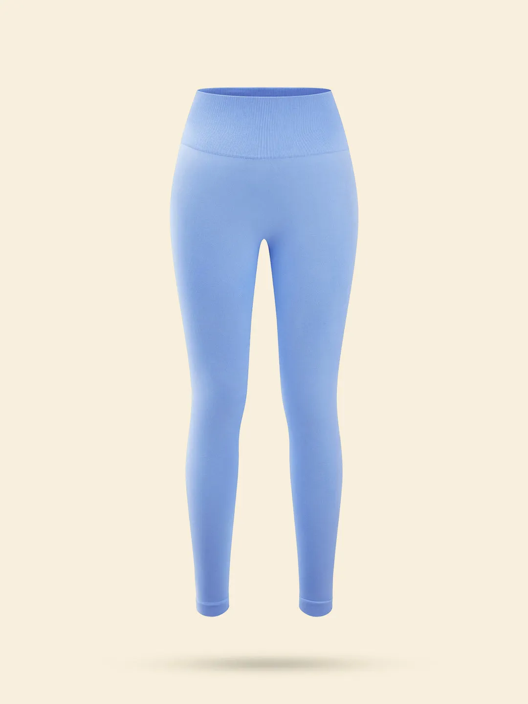SculptLift Ribbed Leggings – Sky Blue