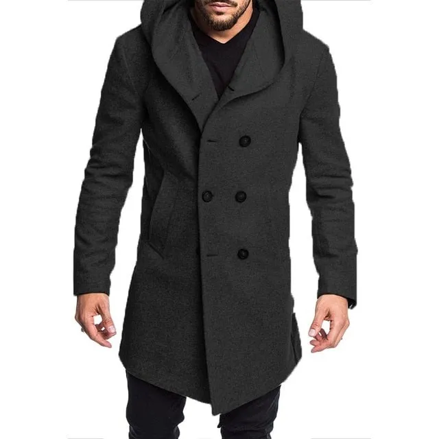 Spring Autumn Mens Trench Coat Jacket.
