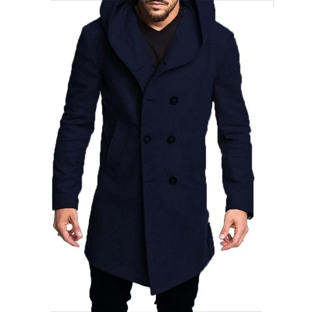Spring Autumn Mens Trench Coat Jacket.