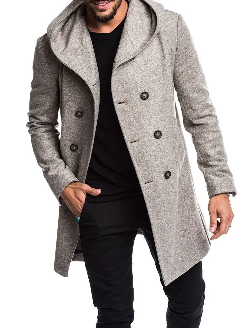 Spring Autumn Mens Trench Coat Jacket.