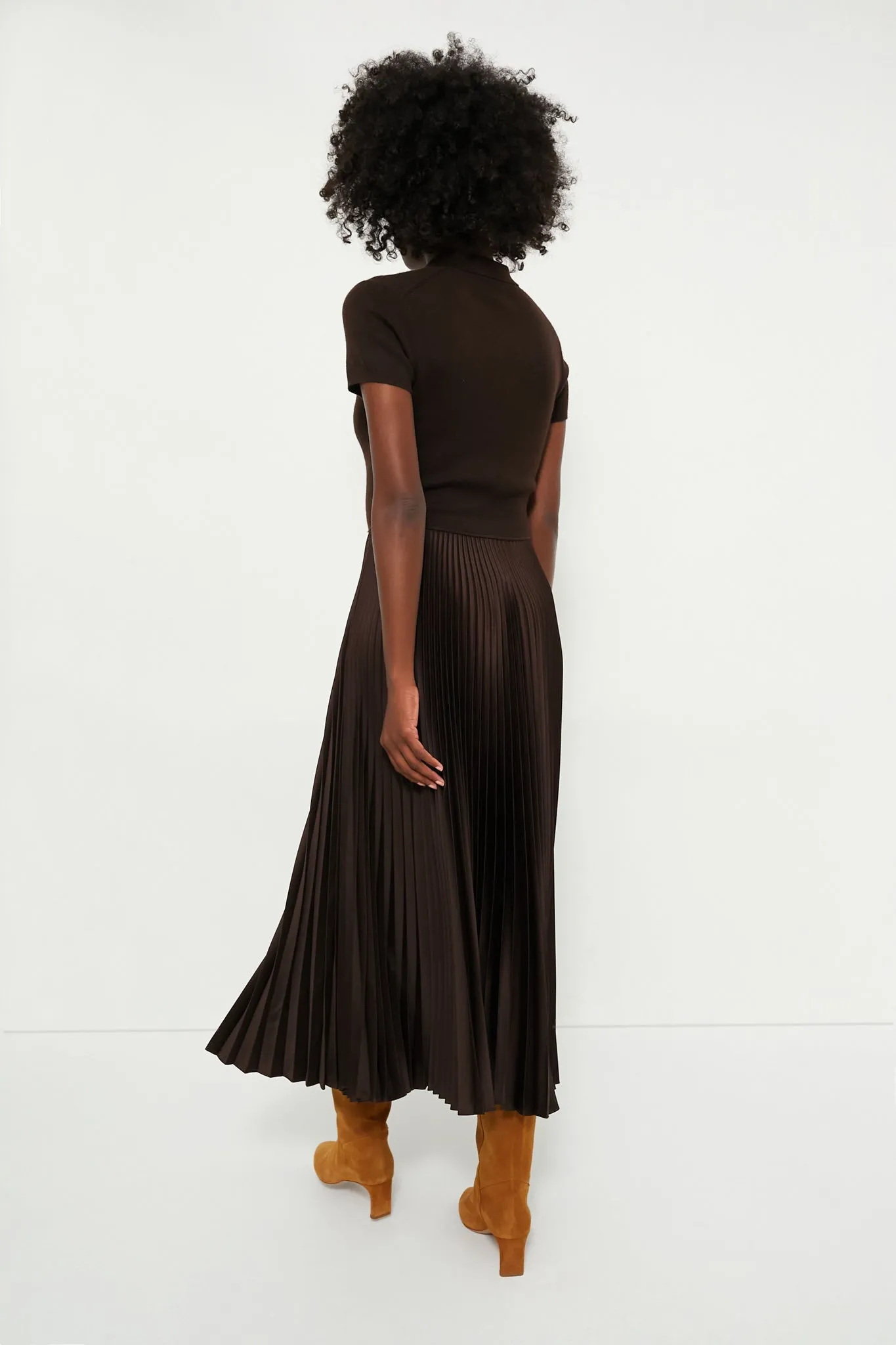 Squire Brown Short Sleeve Day Dress