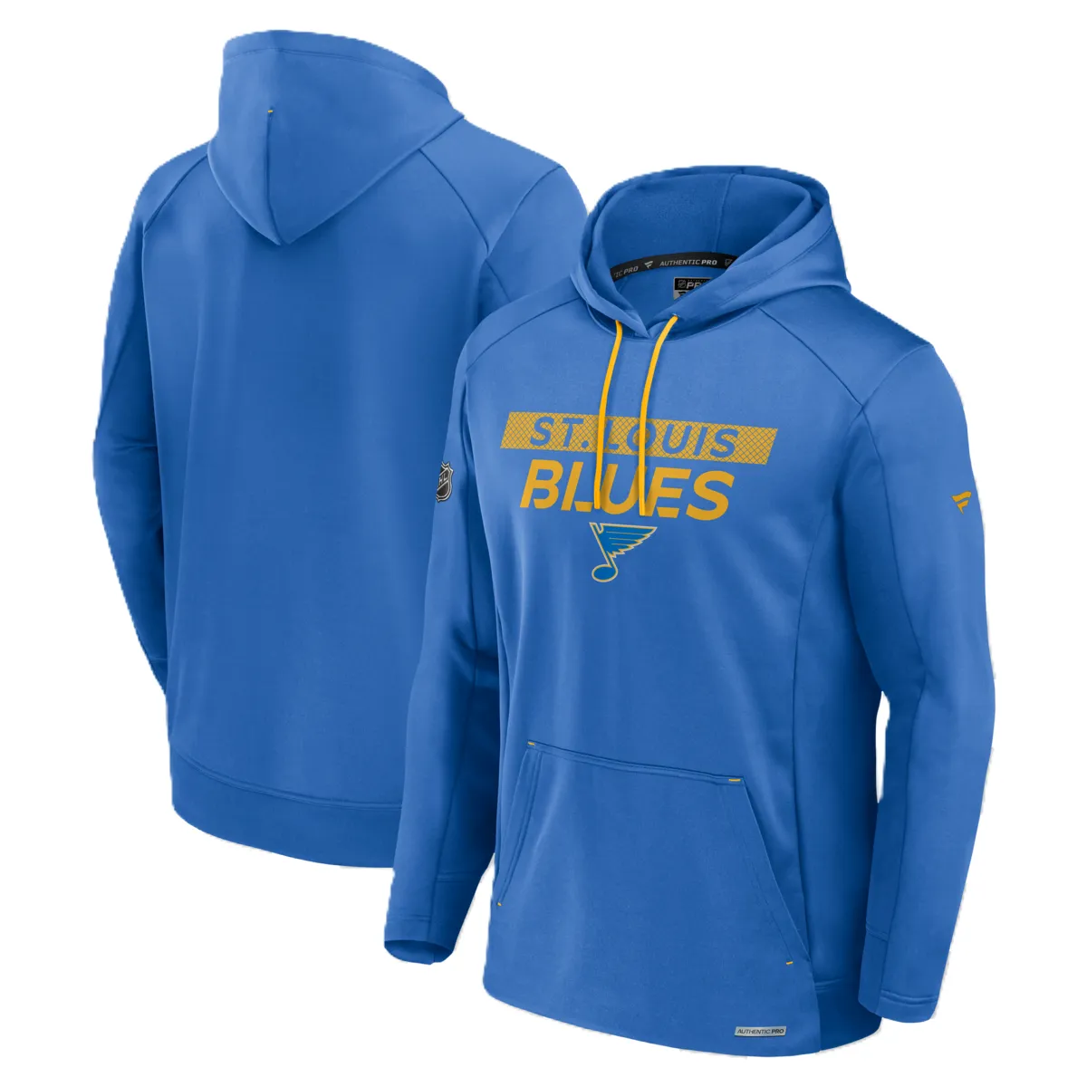 ST. LOUIS BLUES AUTHENTIC PRO RINK PERFORMANCE HOODIE - AIR FORCE BLUE