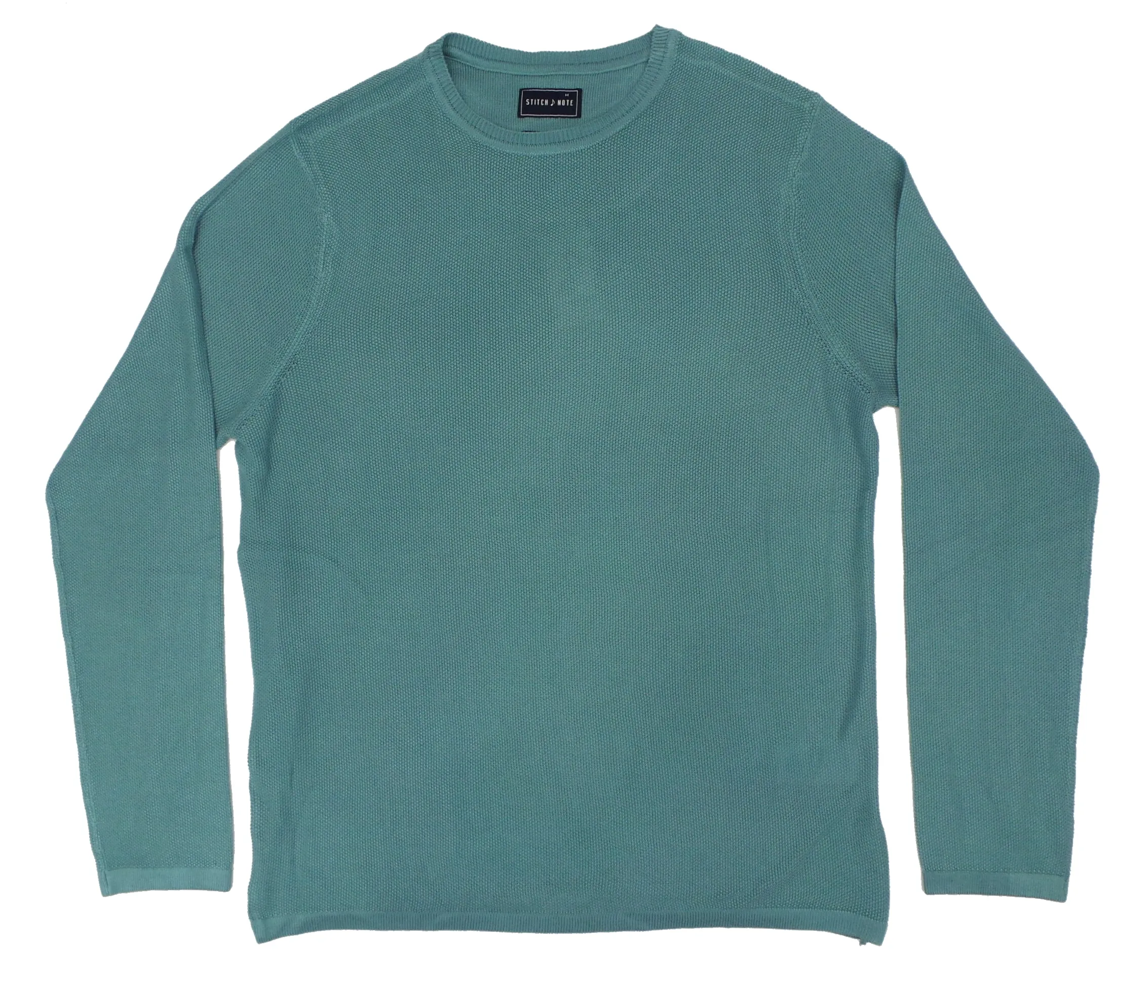Stitch Note Bamboo Crew Neck LS Knit