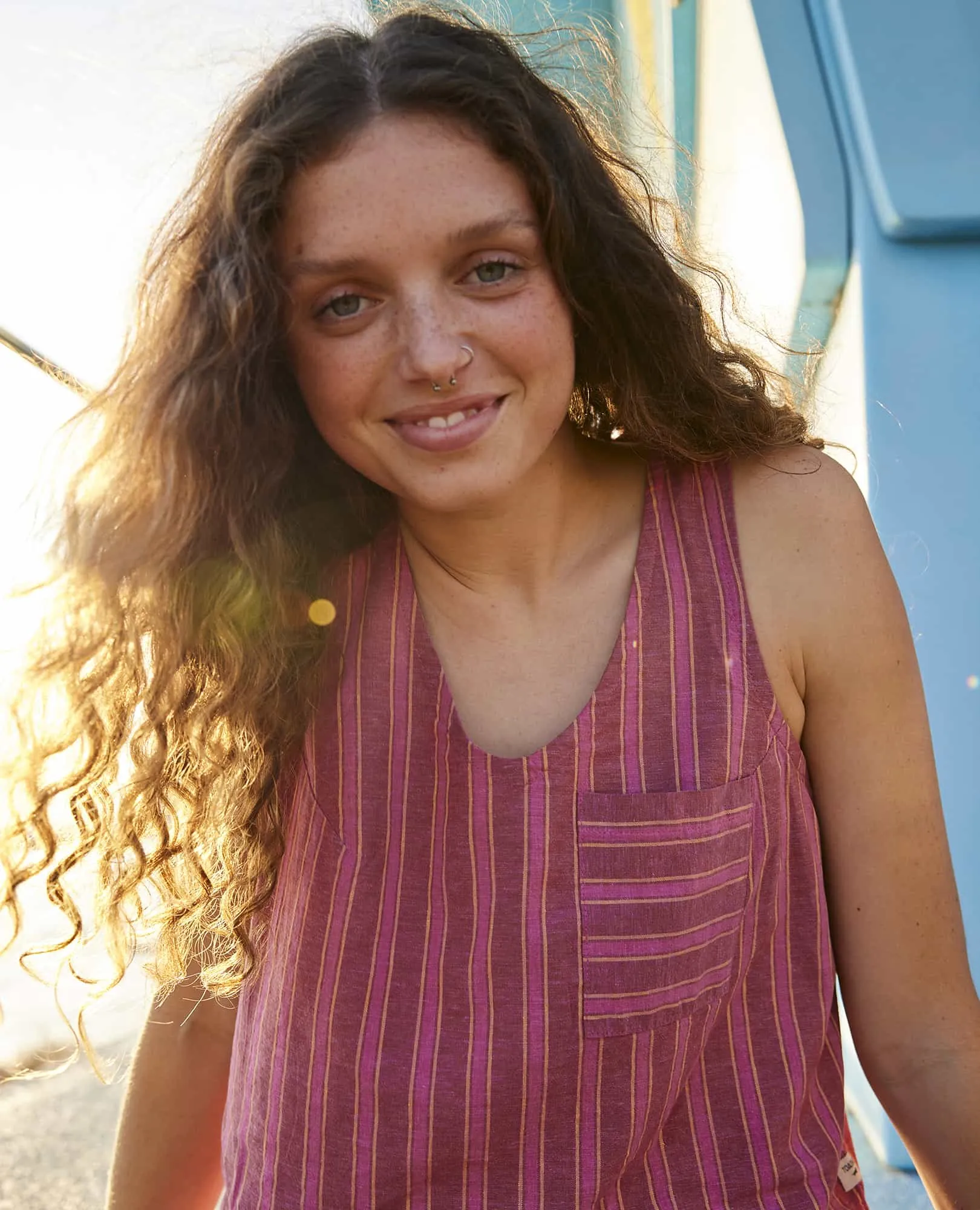 Taj Hemp Button Back Tank II