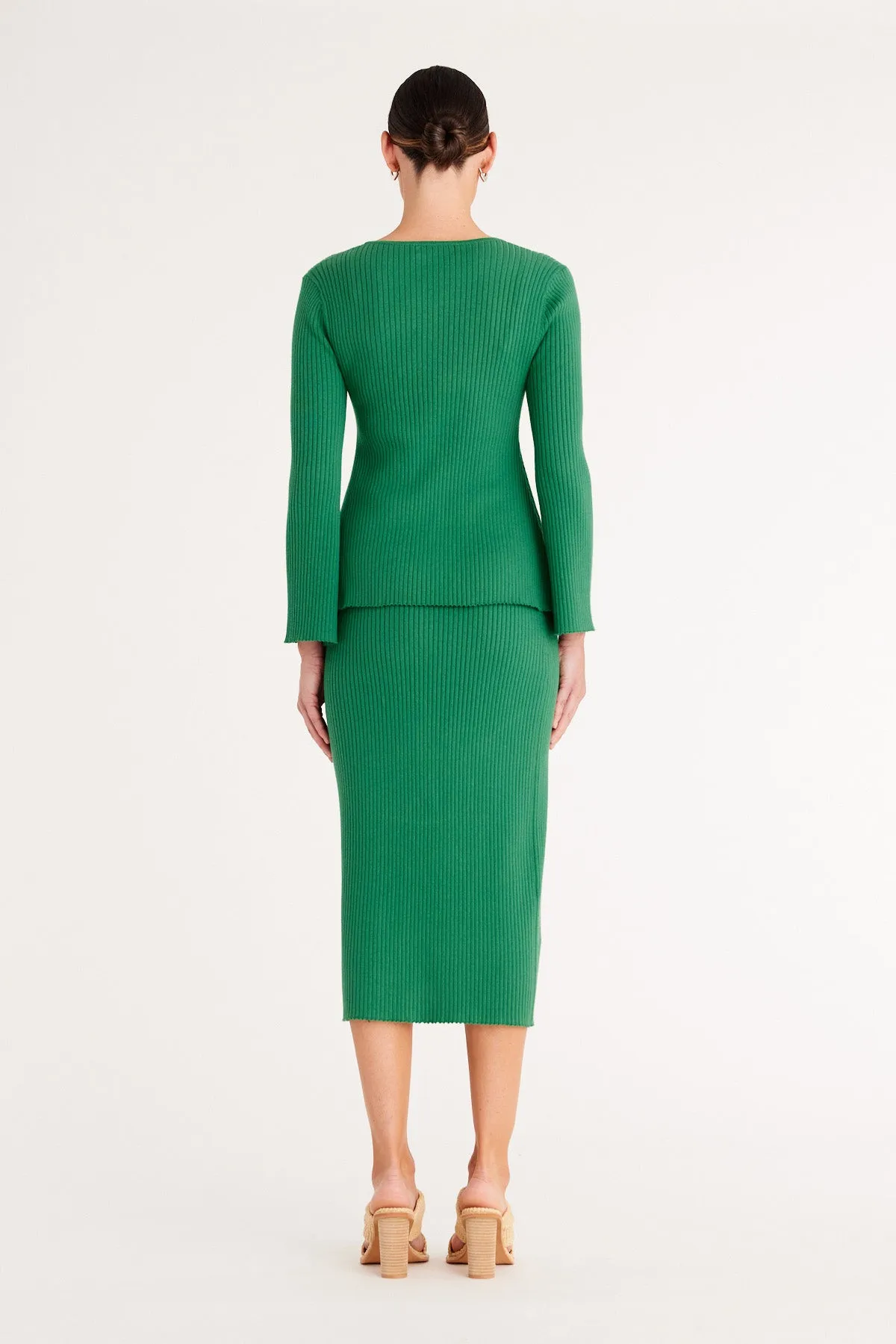 Talisa Wrap Skirt - Opal Green