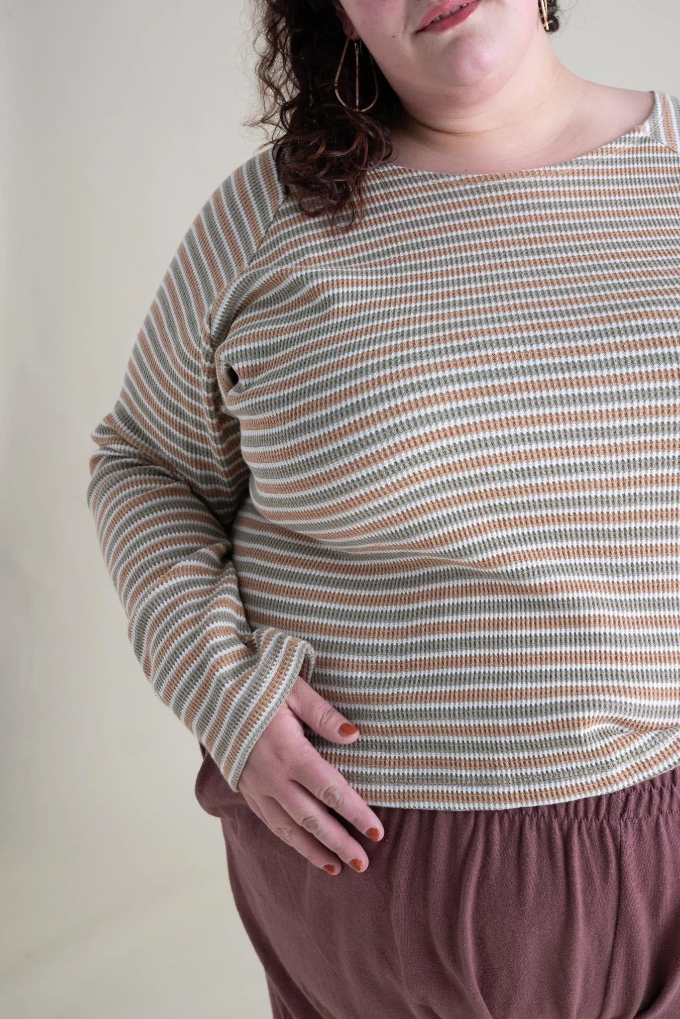 Thermal Camp Top in Desert Stripe
