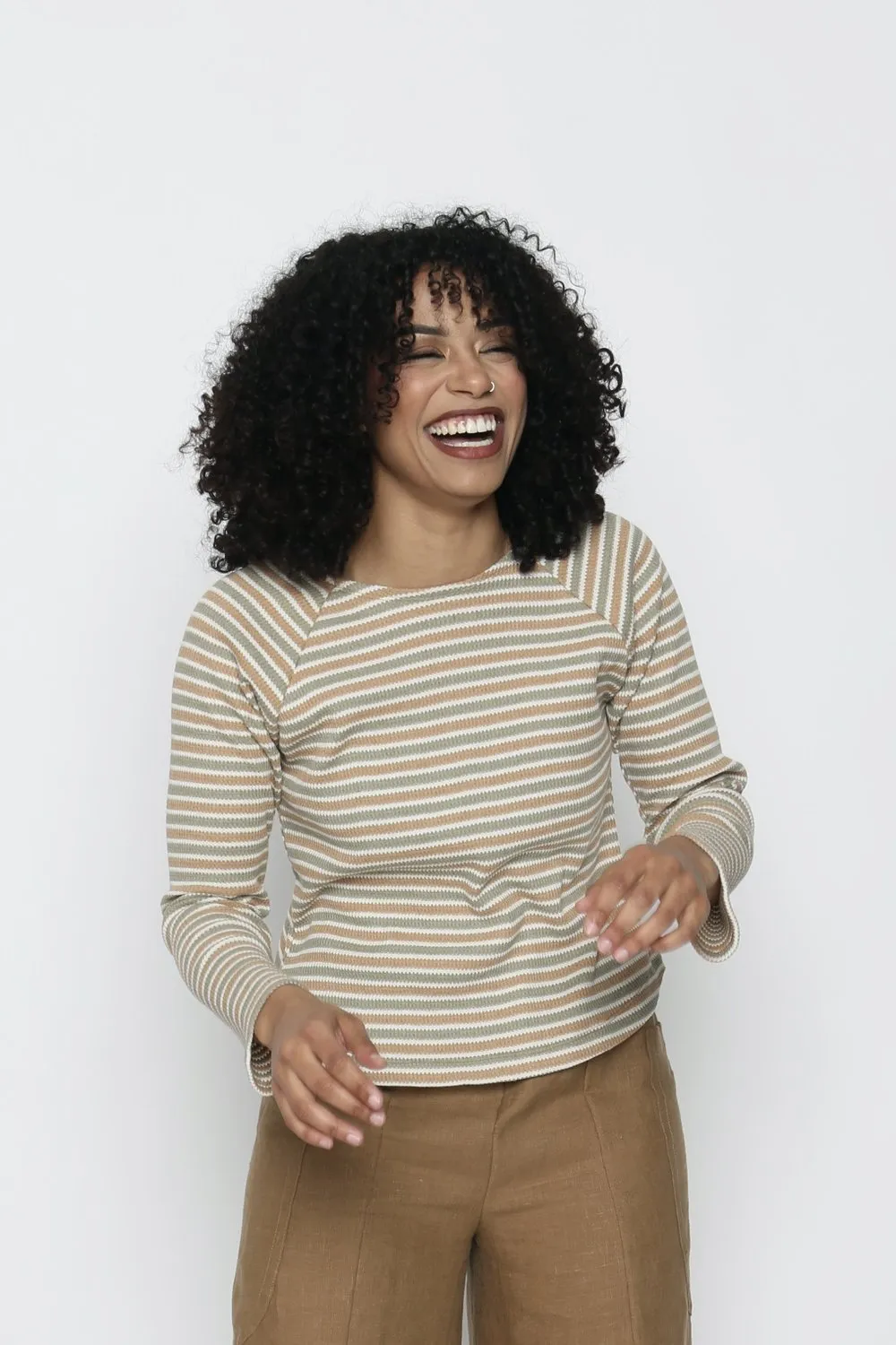 Thermal Camp Top in Desert Stripe