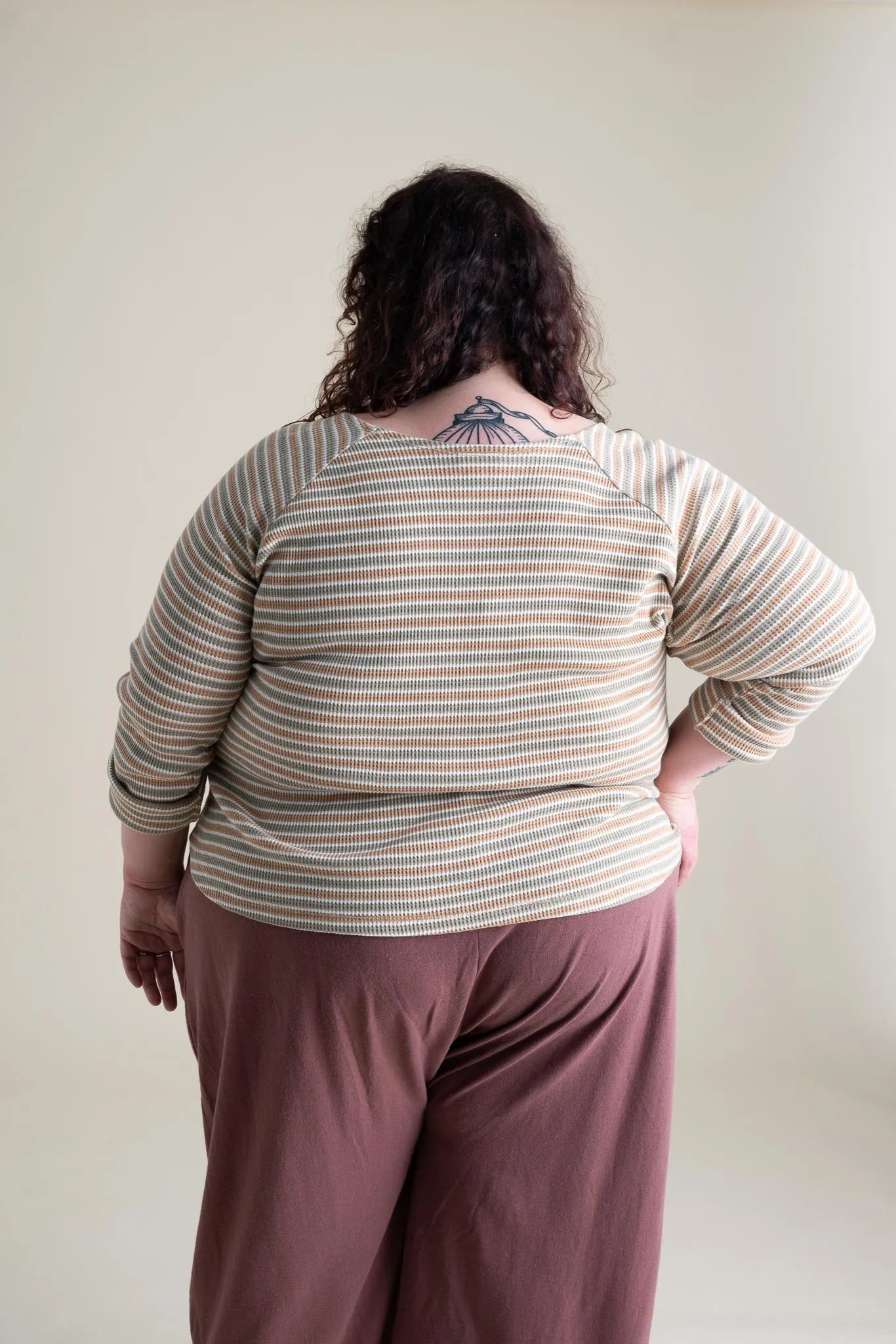 Thermal Camp Top in Desert Stripe