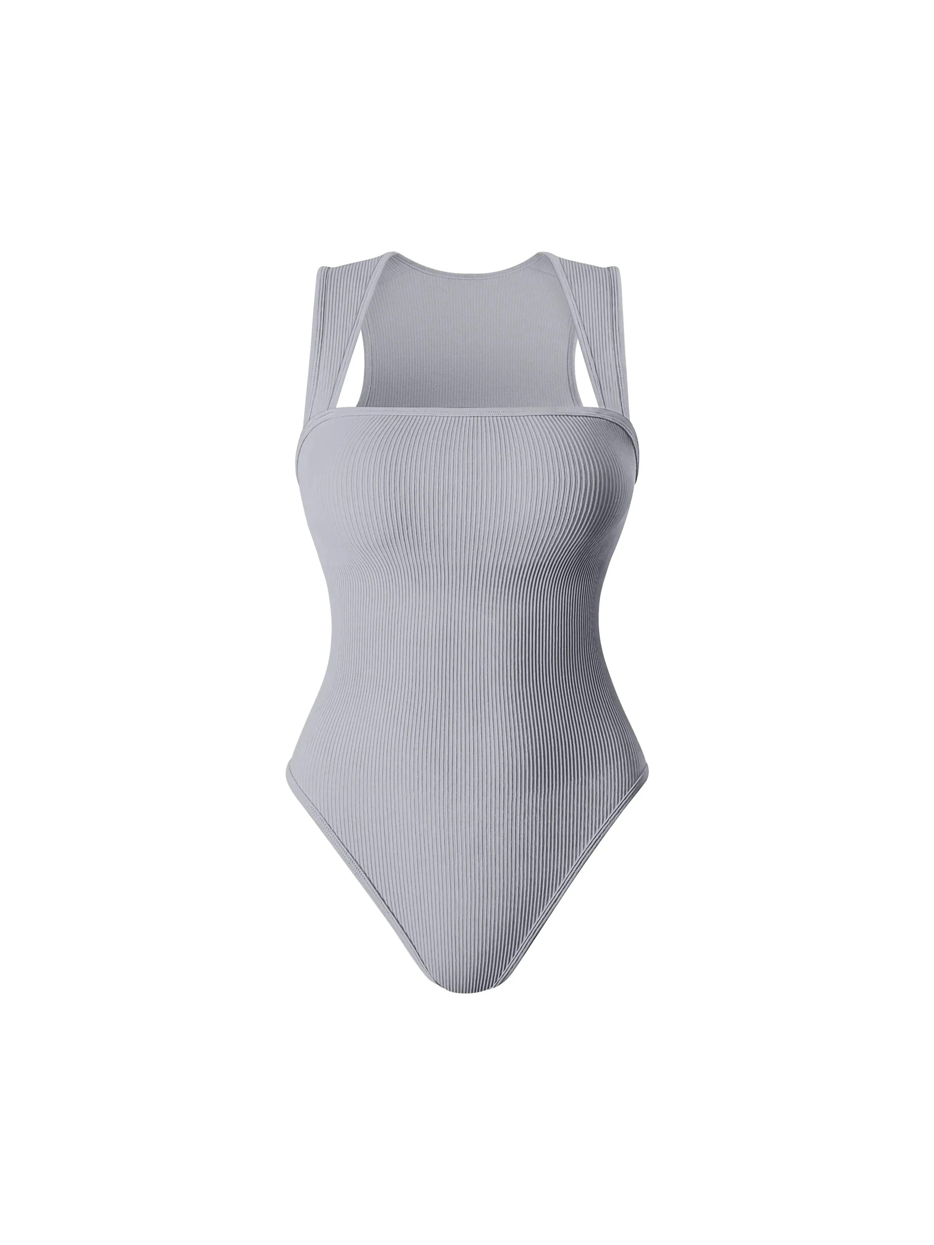 💥This Week's Special Price ￡10.99💥Racerback Wide Shoulder Straps Seamless Bodysuit
