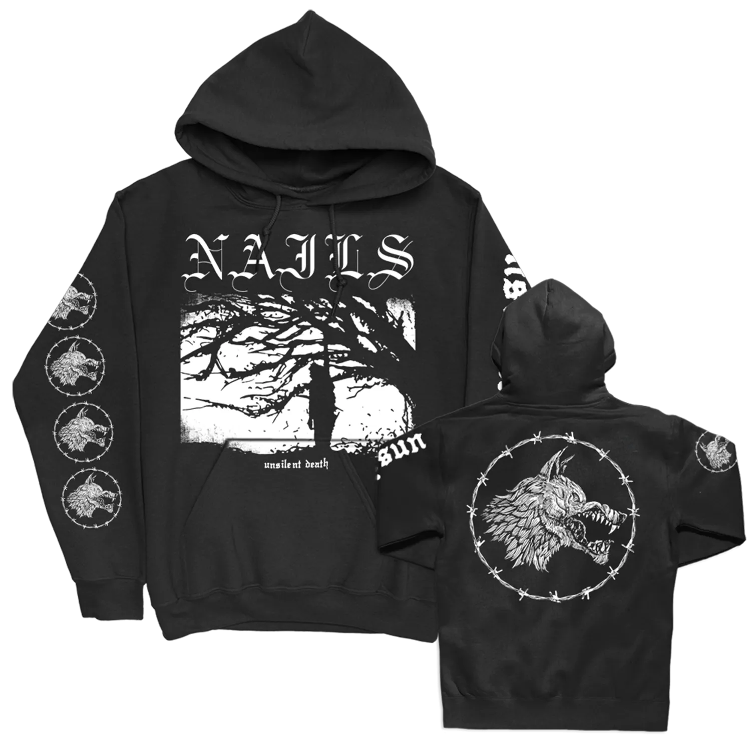 Unsilent Death Pullover Hoodie (Black)