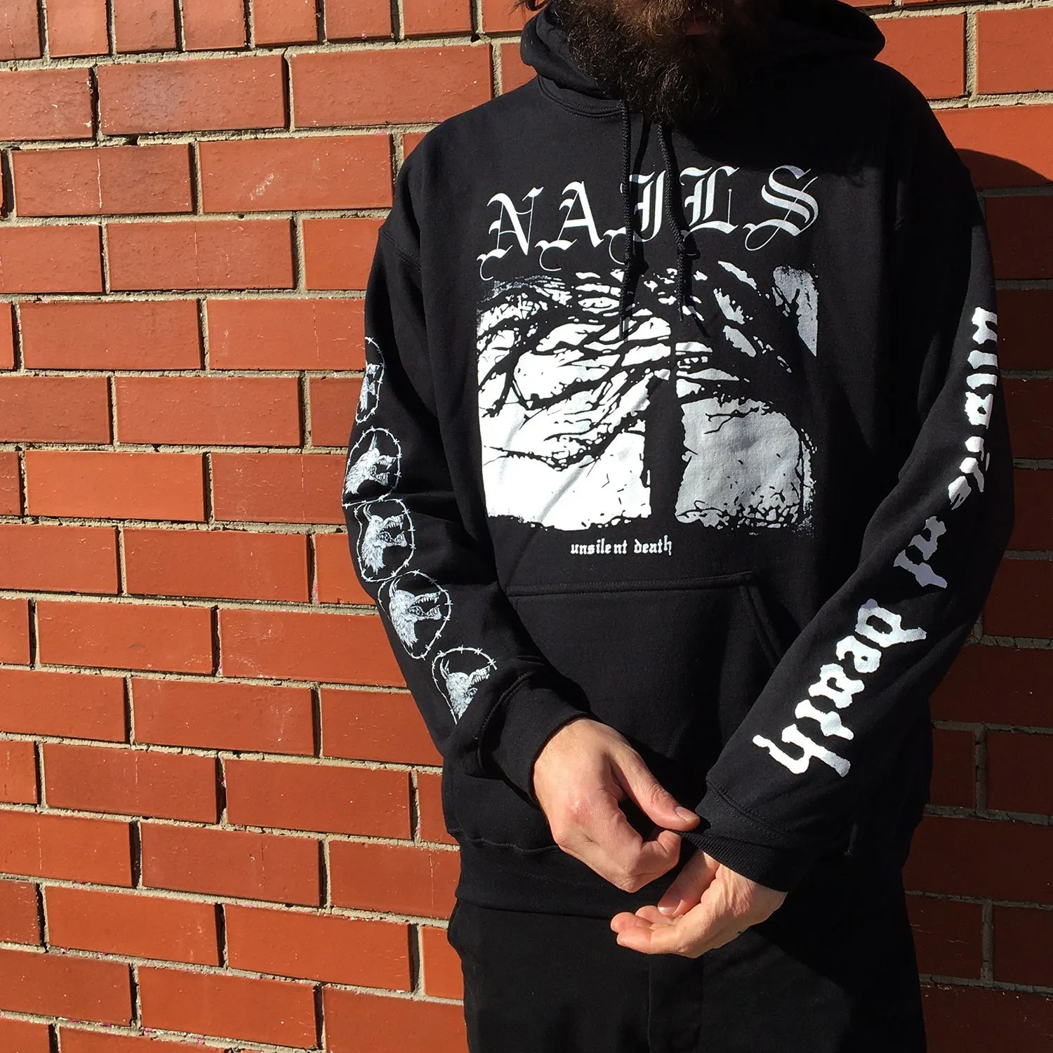 Unsilent Death Pullover Hoodie (Black)