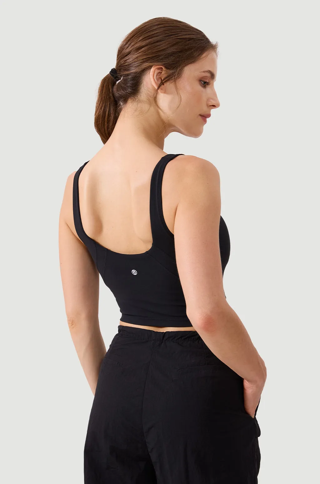 V Neck Longline Sports Bra